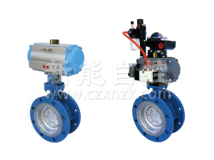 Pneumatic flange type hard seal butterfly valve